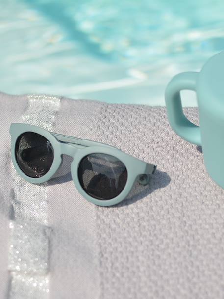 BEABA Happy-zonnebril voor kinderen van 2 tot 4 jaar oud blauw+rouge+rozen - vertbaudet enfant 