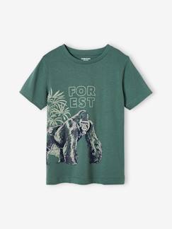 -T-shirt voor jongens in biologisch katoen met dieren
