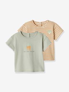 Baby-T-shirt, souspull-T-shirt-Set van 2 T-shirts voor uw baby, met korte mouwen