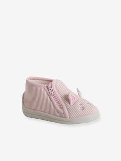 Schoenen-Baby schoenen 17-26-Slofjes-Canvas sloffen met rits voor baby's