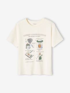 Jongens-T-shirt, poloshirt, souspull-Jongensshirt met insectenprint