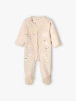 Baby-Pyjama, surpyjama-Fluwelen slaappakje voor baby's met opening aan de voorkant