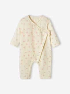Baby-Pyjama, surpyjama-Babyslaappakje met wikkeleffect van hydrofiel doek