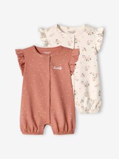 Baby-Pyjama, surpyjama-Set van 2 'lovely' jumpsuits voor baby's