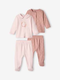 Baby-Pyjama, surpyjama-Set van 2 babypyjama's van jersey