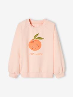 Meisje-Trui, vest, sweater-Meisjessweater met fruitprint