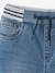 Rechte fleecebroek jongens denim look DARK GROSS+denim grijs+double stone+gebleekt denim+STONE MIDDEN+zwart denim - vertbaudet enfant 