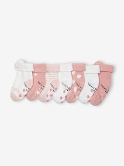 -Set van 7 paar sokjes voor meisjesbaby's met kat.