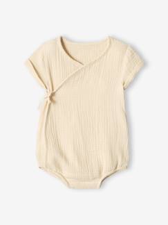 Baby-T-shirt, souspull-Romper baby van katoengaas, personaliseerbaar, sluiting pasgeborenen