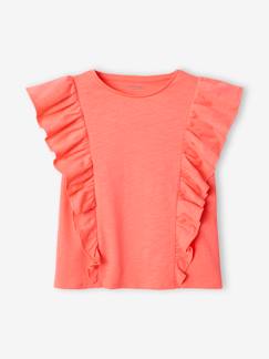 Meisje-T-shirt, souspull-Meisjesshirt met ruches
