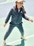 Sportieve meisjessweater met rits en capuchon. blauw - vertbaudet enfant 