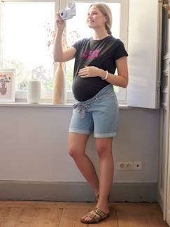 Bermudatshort in jeans voor de zwangerschap  - vertbaudet enfant