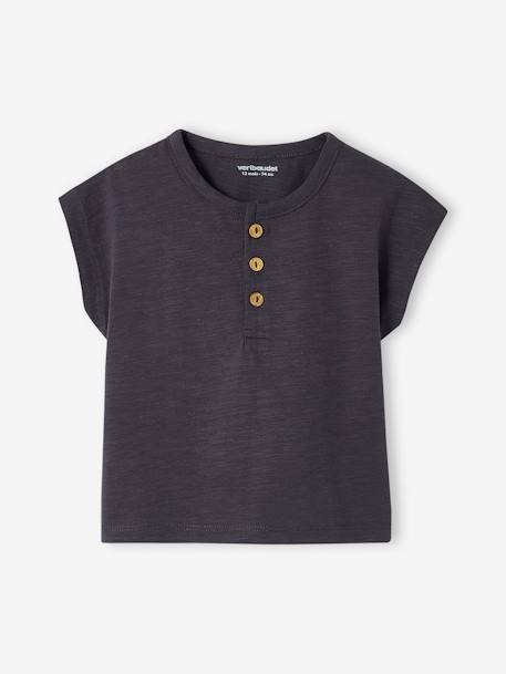 Babyset shirt en tuinbroek met strepen ecru - vertbaudet enfant 