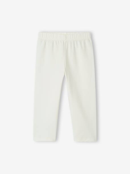 Set van 2 leggings meisje tot halverwege de kuit gemêleerd grijs+smaragdgroen+zachtpaars - vertbaudet enfant 