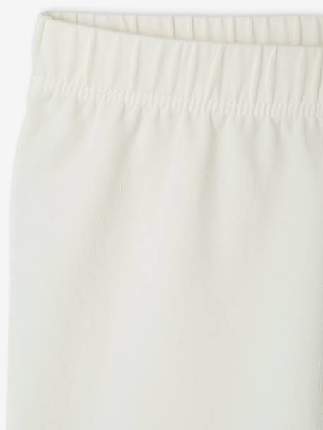 Set van 2 leggings meisje tot halverwege de kuit gemêleerd grijs+smaragdgroen+zachtpaars - vertbaudet enfant 