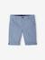 Jongensbermuda van katoen/linnen beige+blauw+donker marineblauw+lichtbeige+saliegroen - vertbaudet enfant 