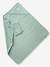 Badcape + washand personaliseerbaar Oeko-Tex® blauwgroen+framboos+medium blauw+oker+poederroze+wit+zeegroen - vertbaudet enfant 