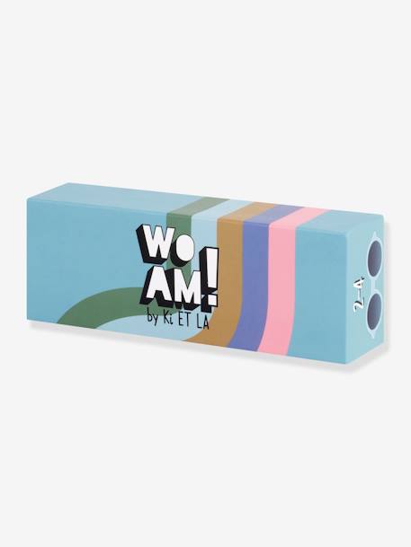 Kinderzonnebril Woam by KI ET LA groen+hemelsblauw+rozen - vertbaudet enfant 
