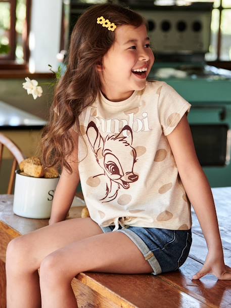 Disney Bambi¨ meisjes t-shirt met korte mouwen gemêleerd beige - vertbaudet enfant 
