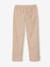 Roll-up jongensbroek in licht geweven stof gemêleerd beige+lichtblauw - vertbaudet enfant 