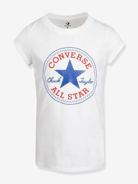 T-shirt Timeless Chuck Patch Tee CONVERSE rozen+wit - vertbaudet enfant 