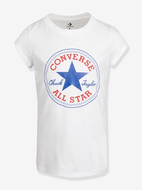 T-shirt Timeless Chuck Patch Tee CONVERSE rozen+wit - vertbaudet enfant 