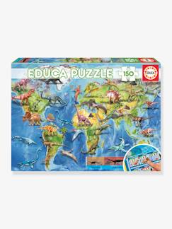 -Puzzel wereldkaart dino's - 150 stuks - EDUCA