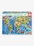 Puzzel wereldkaart dino's - 150 stuks - EDUCA blauw - vertbaudet enfant 
