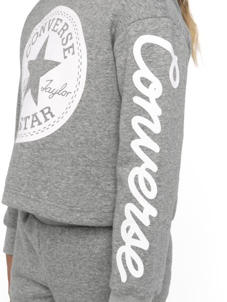 Chuck Patch Cropped Hoodie CONVERSE grijs - vertbaudet enfant 