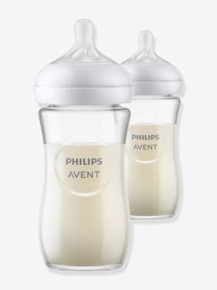 Verzorging-Baby eet en drinkt-Set van 2 glazen flesjes 240 ml Philips AVENT Natural Response