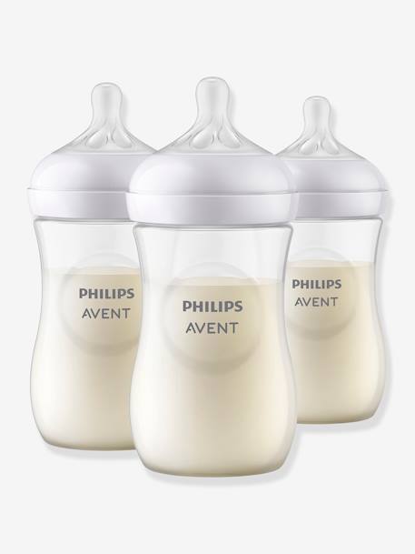 Set van 3 flesjes 260 ml Philips AVENT Natural Response doorzichtig - vertbaudet enfant 