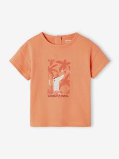 Baby-T-shirt, souspull-Babyshirt "croco" met korte mouwen