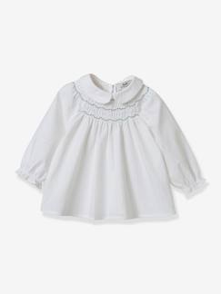 Baby-Overhemd, blouse-CYRILLUS babyblouse met smokjes