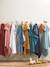 Badcape + washand personaliseerbaar Oeko-Tex® blauwgroen+framboos+medium blauw+oker+poederroze+wit+zeegroen - vertbaudet enfant 