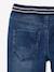 Rechte fleecebroek jongens denim look DARK GROSS+denim grijs+double stone+gebleekt denim+STONE MIDDEN+zwart denim - vertbaudet enfant 