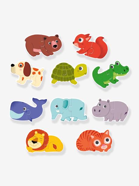 DJECO Dieren Duo Puzzel groen - vertbaudet enfant 