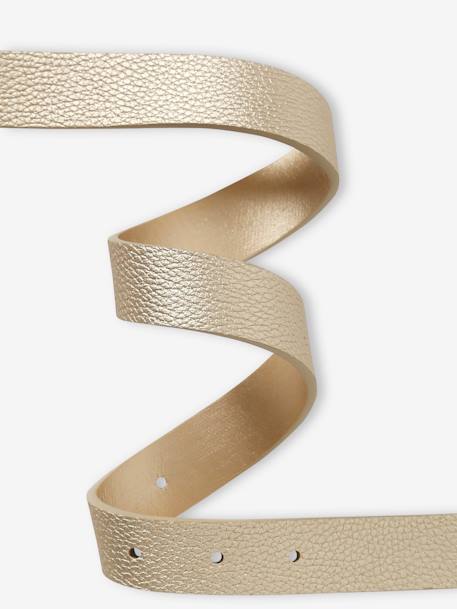 Gouden meisjesriem met bloemen iriserend beige - vertbaudet enfant 