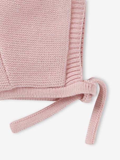 Muts in capuchonvorm voor babymeisje roze (poederkleur) - vertbaudet enfant 