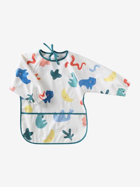 Slab lange mouwen meerkleurig+Plantenprint+roze (poederkleur)+vos - vertbaudet enfant 