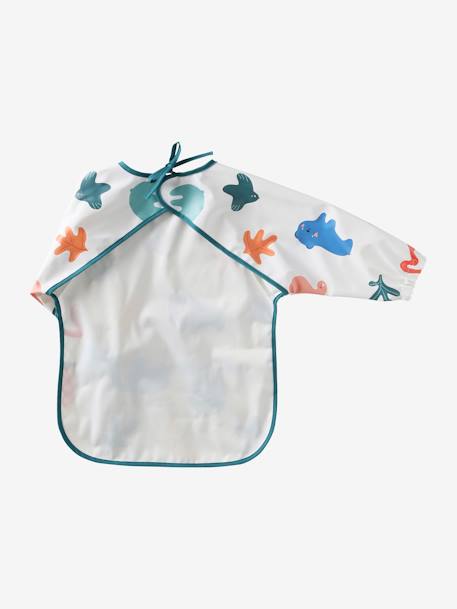 Slab lange mouwen meerkleurig+Plantenprint+roze (poederkleur)+vos - vertbaudet enfant 