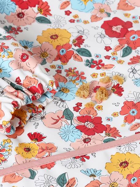 Slab lange mouwen meerkleurig+Plantenprint+roze (poederkleur)+vos - vertbaudet enfant 