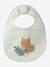 Set van 7 babyslabbetjes beige, bedrukt+blauwgroen+Egel+jungle wit+lichtroze+touw - vertbaudet enfant 