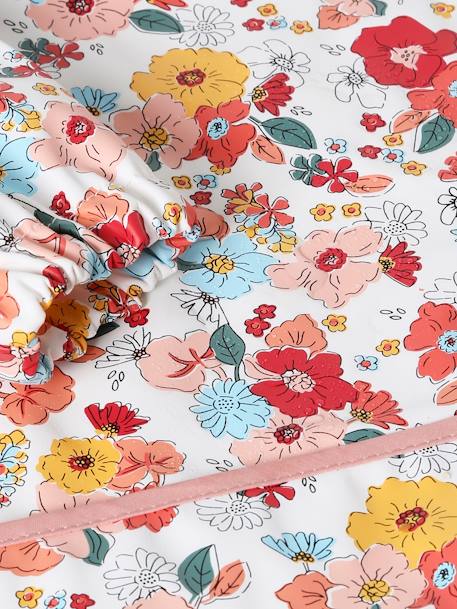 Slab lange mouwen meerkleurig+Plantenprint+roze (poederkleur)+vos - vertbaudet enfant 