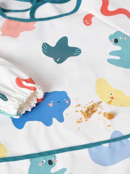 Slab lange mouwen meerkleurig+Plantenprint+roze (poederkleur)+vos - vertbaudet enfant 
