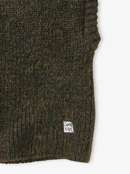 Bivakmuts dino voor jongens kaki+marineblauw - vertbaudet enfant 