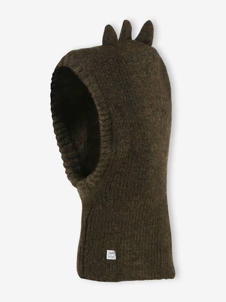 Bivakmuts dino voor jongens kaki+marineblauw - vertbaudet enfant 
