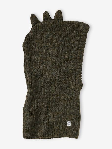 Bivakmuts dino voor jongens kaki+marineblauw - vertbaudet enfant 