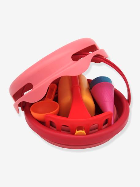 Set van 7 strandspellen COMPACTOYS blauw+geel+rood - vertbaudet enfant 