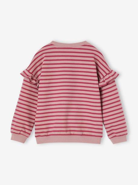 Marinetrui met ruches voor meisjes bleekblauw+marineblauw+oudroze+pioenroos - vertbaudet enfant 