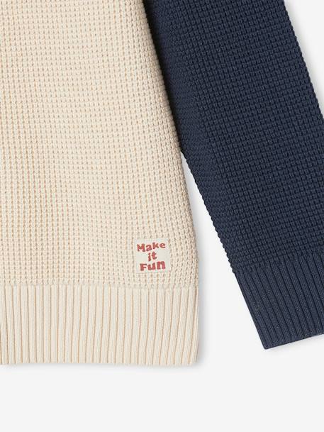 Jongenstrui met colourblock ecru - vertbaudet enfant 